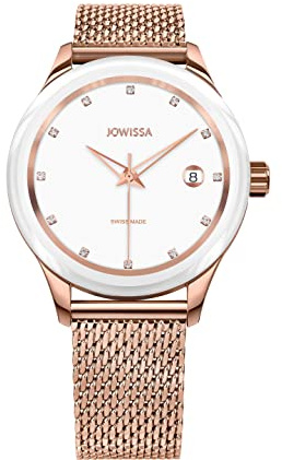 JOWISSA Weiss/Rosa Tiro Schweizer Uhr J4.225.M