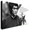 Bruce Lee - „Empty Your Mind“ - Kunstdruck auf Leinwand, gerahmt, verschiedene Größen, Holz und Leinwand, A1 32x24 inches