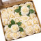 Künstliche Rosen Blumen Schaumrosen Foamrosen Kunstblumen Rosenköpfe Gefälschte Kunstrose Rose DIY Hochzeit Blumensträuße Braut Zuhause Dekoration (25 Stück, Champagner)
