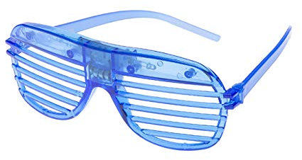 Ultra 96 Blau LED Leuchtend Shutter Brille Aufleuchten Für Kinder Erwachsene Blinkende Party Party Neuheit Kleid Dekor Für Weihnachtsfeier Konzert