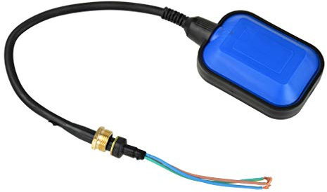 BSD Flotador para Bomba Sumergible - Interruptor de Flotador para Bomba de Inmersión - 125V/250V, 10A, 35cm Cable