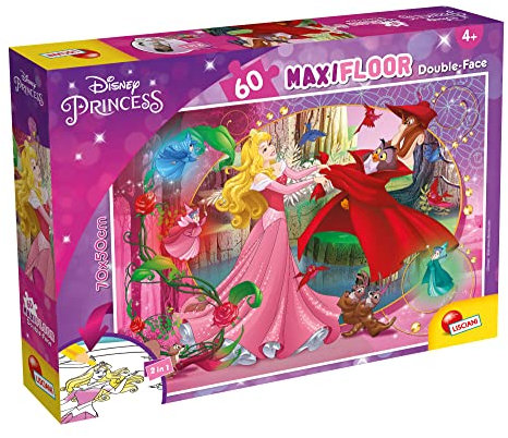 Liscianigiochi 91768 Disney Puzzle Df Maxi Floor 60 Aurora Bella schlafend, Nicht zutreffend