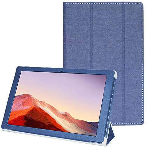 AKNICI Coque pour CHUWI Hi10Go Tablette Tactile 10,1 Pouces - Ultra Slim PU Cuir Coque Case avec Stand Étui Housse pour CHUWI Hi10Go Tablette Tactile 10,1 Pouces - Bleu