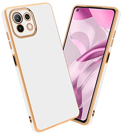 Cadorabo Hülle kompatibel mit Xiaomi Mi 11 LITE (4G 5G) 11 LITE NE Schutzhülle TPU Silikon Case Liquid Design mit Kameraschutz Slim Case Hülle für Xiaomi Mi 11 LITE (4G 5G) 11 LITE NE in Weiß