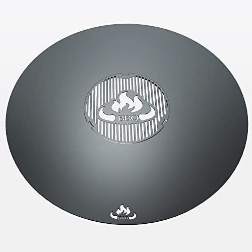 teileplus24 FR10 Grillmeister Set | 2-teilig | Grillring 80 cm + Grilleinsatz ø 20cm, Größe:Grillring 80cm + Grilleinsatz