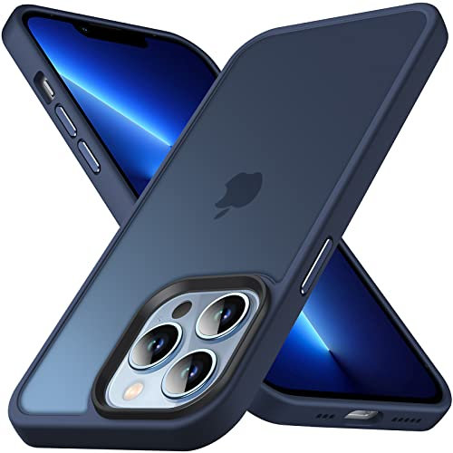 Anqrp Zero Seriesr für iPhone 13 Pro Hülle, Transluzente Matte Slim Schutzhülle, Military Stoßfest Handyhülle für iPhone 13 Pro mit Rhinoshield 6,1 Zoll, Dunkelblau
