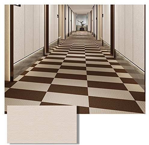 10 Stück Selbstklebende Teppichfliesen, 30 X 60 cm, Gewerbliche Teppichbodenfliesen, rutschfest, Abziehen Und Aufkleben, Teppichfliesen, Heimtextilien, Boden, Einfache Installation(Color:Khaki)