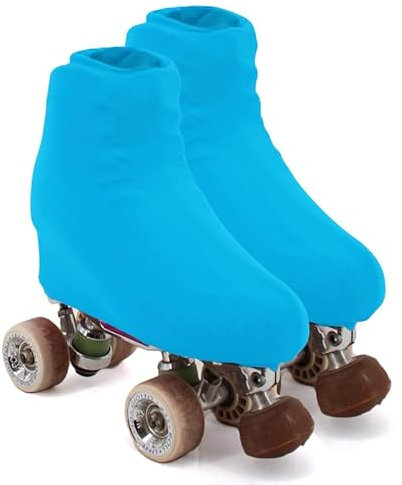 AQUILONE Copripattino 100 Denari, Copripattino Pattinaggio, Protezione Pattini a Rotelle Ghiaccio, Punta Rinforzata, Copripattino Pattinaggio Artistico o Sportivo - Made in Italy (turchese, 28/33)