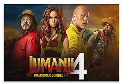 NANXIANG Jumanji Filmposter Dschungel Abenteuer Komödie Bild Druck Wandkunst Poster Gemälde Leinwand Poster A