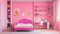 EVERGREENWEB - Letto una piazza e mezzo in velluto Rosa 120x190 cm - Letto da bambina - Struttura in legno - Testata Conchiglia - Letto bambina principessa - Rete inclusa - Doll (120 x 190 cm)