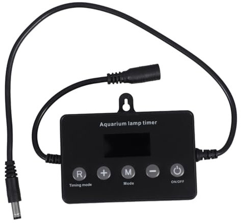 Angoily Aquarium Steuerung Mit Timing-funktion Intelligenter Dimmer Für Aquarienbeleuchtung Lcd-display Sanfte Helligkeit Sonnenaufgangs Und Sonnenuntergangsmodus Einsetzbar Ohne Flimmern