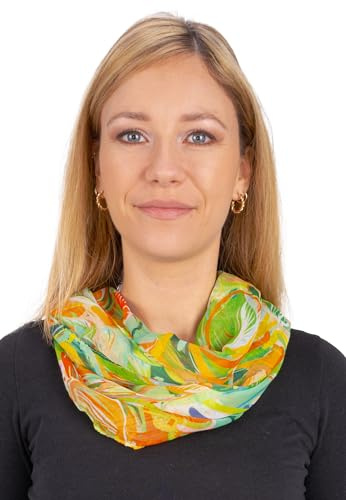 Lolus Leichter Damen Loop Schal - Weich, Vielseitig & Dünn in Trendfarben, Perfekt für Jede Jahreszeit, Stilvolle Accessoire, Einheitsgröße - Gerda