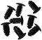 Lot de 100 clips en plastique pour pare-chocs de voiture - Rivet poussoir en plastique - 10 mm - A133