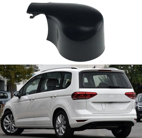 ljxwzh Auto-Scheibenwaschanlage, Hinterer Wischerarm-Mutter-Abdeckkappe für VW Touran 1T3 2010-2015, Heckklappen-Fensterwischer