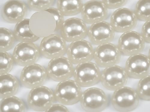 2mm 500pcs Flat Back Non-Stick Half Pearl Crystal Diamantes Nail Art & Craft Scrapbooking Embellishments 48 Available Colours