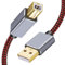 Printer Cable 8M, USB Printer Cable 2.0 Type A Male to B Male Cable Scanner Cord High Speed Compatible with HP, Canon, Dell, Lexmark, Xerox, Samsung etc (8M)