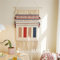 FMIYJUN Tapiz tejido de macramé para colgar en la pared, 50 x 85 cm, tapices estampados bohemios bohemios para apartamento, dormitorio, decoración del hogar
