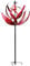 Hsthe Sea Moulin à Vent en métal Rotatif à 360 degrés pour Jardin, décoration de Jardin en Tige épaisse, Sculpture rotative en Forme de Lotus pour pelouse/terrasse/Jardin – Rouge