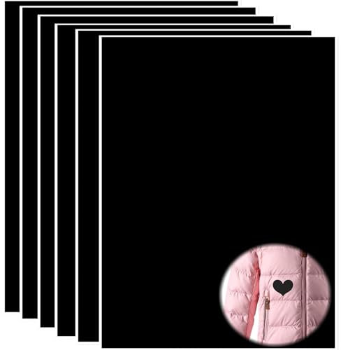6 Stück Selbstklebender Stoff Flicken, Reparatur Set Zum Aufbügeln für Autositze, Vorhang, Kopfteile, Sofa - 20 * 30CM