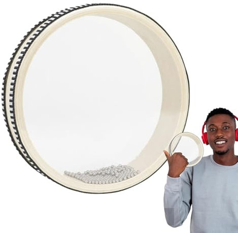 Percussion Sound Instrument, Wave Rain Sounds Drum, Hartholz Shell Drum, Meditation Sound Drum, Relaxation Percussion Drums, Sea Sound Instrument, Therapeutische Sound Drums, Beruhigende Trommel für