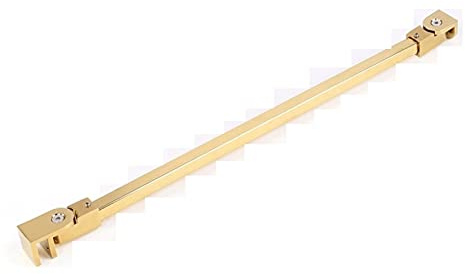 Stainless Steel Frameless Glass Shower Door Support Bar Clamp Lightweight Wall to Glass Fixed Panel Accessory for Bathroom Gold Finish (Diameter: 700mm)