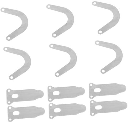 OSALADI Stabile Druckluftkompressor-ventilplattenbaugruppe Metallventilplatten Mit Dichtungen - Luftkompressorkomponenten (2 U-förmig und 4 V-förmig)