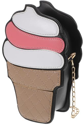 DEARMAMY Damen Umhängetasche Eiscreme Design Modische Crossbody Handtasche Für Freizeit Schultertasche Im Trend Vielseitig Und Leicht Ideale Beuteltasche Für Jeden Anlass