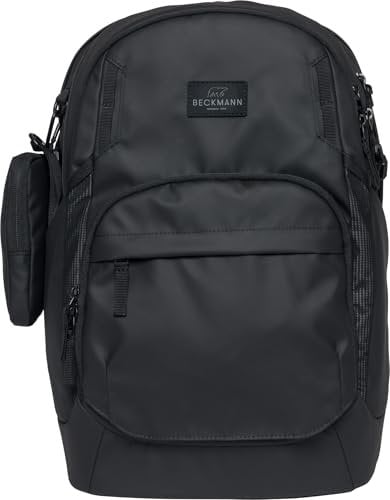 Beckmann, Schulrucksack Sport Air Black Coated, weiterführende Schule Unterstufe Mittelstufe, 30L, Black