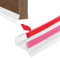 Hengrongshen Joints d'étanchéité Autocollant pour Plinthe | pour 15/16/17/18 mm d'épaisseur de Plinthe Bois | avec Lèvre d'étanchéité | Profilé d'étanchéité pour Plinthes de Cuisine | Transparent - 2M