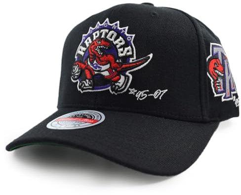 Mitchell & Ness NBA Timeline Classic Red Snapback Cap Toronto Raptors Black