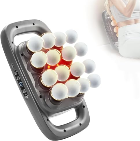 PGTC Massagepistole mit 16 Köpfen,Tiefengewebe,30 Stufen leise elektrisch | Muskelmassagepistole, tragbares Rückenmassagegerät zur Schmerzlinderung, Perkussionspistole für Nacken, Schultern und Beine