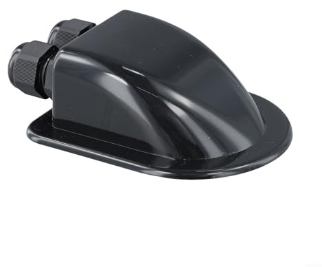 Stylish Waterproof Cable Grommet Box for Solar Panel Usage on RVs and Boats Seamless Integration with Surroundings (Black)