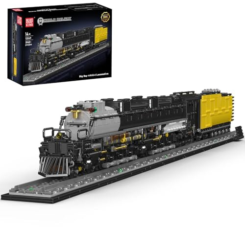 Mould King 12049 - Set di costruzione di locomotive a vapore, 3040+ pezzi, kit di modellini di treni su larga scala con binari e tender per carbone, progetto di assemblaggio meccanico per adulti e