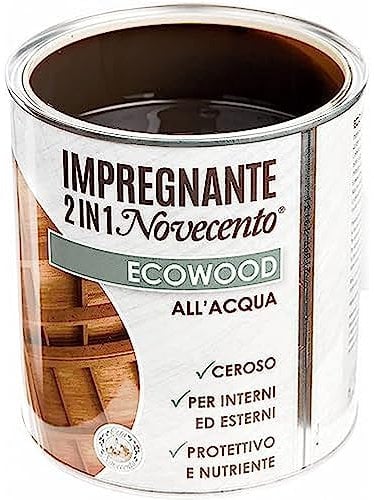 Cera Novecento 9130 Ecowood Impregnante, Noce Medio, 250 ml