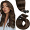 LaaVoo 22 Zoll Haar Extensions Braun/Schokoladenbraun Echthaar Verlängerung Bonding Extensions Echthaar Set Prebonded U Tips Menschenhaarverlängerung Braun #4 1g/s 50G/50Strähne