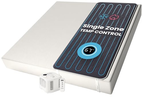 Chilipad Cube Bed Cooling System - Cooling & Heating Mattress Topper, Custom Bed Temperature, Cool Sleep Enhancement, Temp Range of 60-115°F, ME Half King or TwinXL Size (38 W x 80 L), Model: CP502