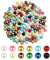 nbeads ca. 780 Stück ABS Kunstperlen, 5mm großes Loch acryl Perlen Leder flechten Europäische Spacer Perlen Imitation Pearl Kunststoff Perlen Für Dreamcatcher Schmuckherstellung, Zufällige Farbe