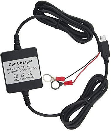 TKMARS GPS Tracker Chargeur Batterie Auto Adaptateur de Chargeur de Voiture Entrée 12-24 V Sortie 5V 1.5A Câble de Charge Accessoire Traceur GPS TK905,TK905B,TK915,TK913,TK935