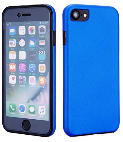 NWNK13® iPhone 7 / iPhone 8 [ Size 4.7'' inch ] Blue Defender [ 360 Degree Protection Cover ] Rugged Heavy Duty Protective Case [Built-in-Screen Protector] Full-Body cover for iPhone 8/7