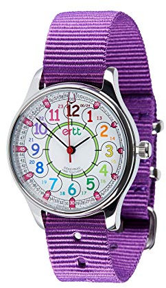 EasyRead Time Teacher Wasserdicht Armbanduhr Kinder- Kinderuhr Mädchen & Jugen - Die Zeit Lernen Kinder Uhren - 2-Stufen-Zeit Kind Armbanduhr - 12-24-Stunden-Zifferblatt - Einfach Zu Lesen Kinderuhr