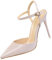 Damen Spitz High Heel Frauen Bequeme Lack Stilettos Riemchen Hochzeit Brautschuhe Party Abiball Pumps Abendschuhe Lila EU 40