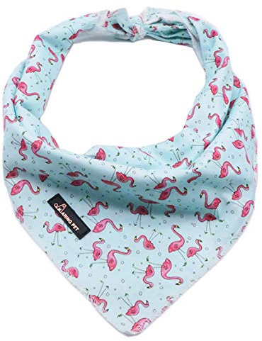 ARING PET Hund Bandana, Baumwolle Flamingo Hund Bandanas Hunde Triangle Bibs Tuch für Kleine und Große Hunde und Katzen