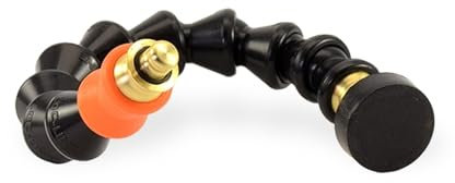 Prometheus Lights Flexarm magnetische Halterung, verstellbarer Arm für Beta-Taschenlampen mit gepolsterter magnetischer Basis und modularer Spule, Nur flexibler Arm, messing