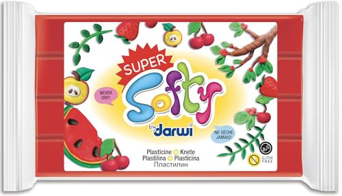 AVENUE MANDARINE SO0880350400C - Un pain de 350 g de PATE A MODELER - SuperSofty - À partir de 2 ans - ROUGE