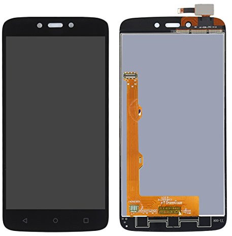 TANGJIANCHENG-PHONE ACCESSORIES Professional Compatible With Motorola Moto C Plus LCD Screen + Touch Screen Parts (Color : Black)