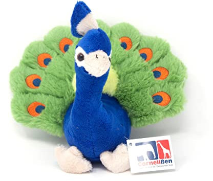 Cornelißen Kuscheltier - Pfau - 17 cm