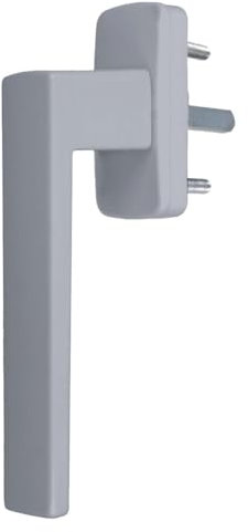 Aluminium Fenstergriff Quadrat, Farbe:Silber F1, Stiftlänge:40mm