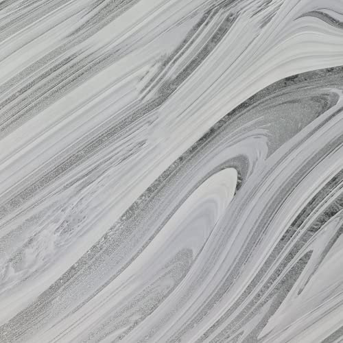 Arthouse Soft Mineral Silver Marble Glitter Wallpaper - Texture Rock Stone Marble Effect Featuring Grains from Rock Formations - Encased Glitter in a Silver Colour Tone Finish, Truly Stunning - 692605