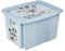 keeeper Micky Maus Aufbewahrungsbox mit Deckel, Dreh- und stapelbar, Für Kinder, 30 l, Karolina, Cloudy Blue