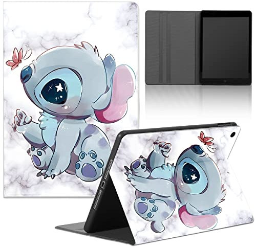 Funda Tablet para Lenovo Tab P11 Pro 11,5 (TB-J706F), Cárcasa con Kawaii Stitch Dibujos Ultra Slim PU Case con Función de Soporte Suave TPU Cubierta Trasera Protectora Cover, 10